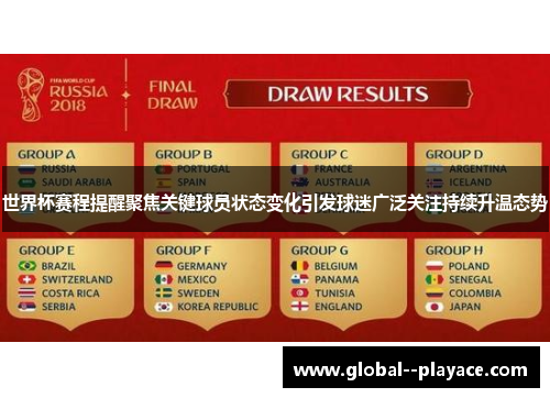世界杯赛程提醒聚焦关键球员状态变化引发球迷广泛关注持续升温态势 世界杯赛程提醒聚焦关键球员状态变化引发球迷广泛关注持续升温态势
